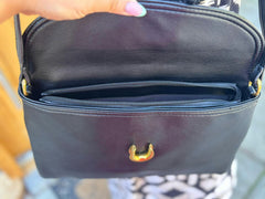 Black Braid Fasten Shoulder Bag