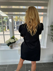Black Contrast Side Panel Dress Venus