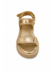 Gold Metallic Platform Sandals