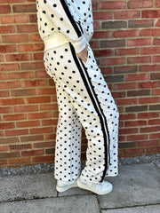 White Premium Cotton Polka Dot Set Dakota
