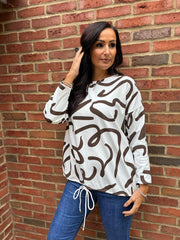 Chocolate Swirl Sweatshirt Rebecca