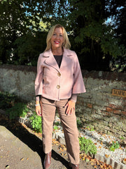 Pink Gold Buttoned Jacket Vanessa