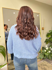 Denim Gathered Knit Florence