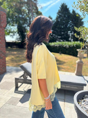 Lemon Lace Hem Tee Beryl
