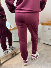 Wine Velour Leisure Set Amelia