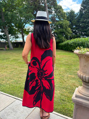 Red Artisan Bloom Dress Emily