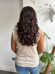 Stone Ruffle Vest Simone