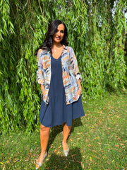 Multicolour Sketch Blouse Rachel