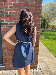 Dark Denim Embellished Dress Casandra