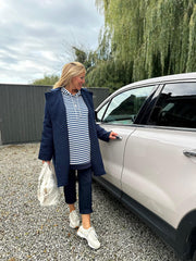 Navy Striped Hoodie Eleanor