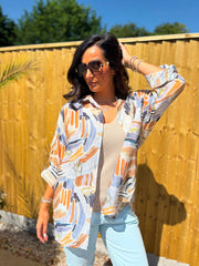 Multicolour Sketch Shirt Rachel