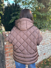 Chocolate Premium Puffer Jacket Marielle