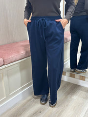 Navy Wide Leg Jogger Alice