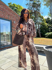Chocolate Leopard Stripe Jacket Jordan