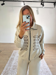Stone Embroidered Pattern Tracksuit Kalina