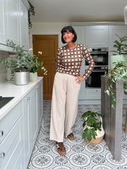 Stone Tartan Super Soft Round Neck