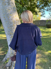 Navy Cord Jacket Paloma