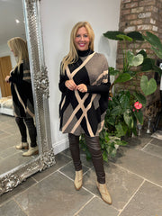 Black Diamond Knitted Jumper Victoria