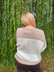 Mocha Block Stitch Cardigan Edie