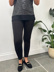 Black Fleece Lined Leggings