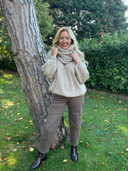 Camel Scarf Knit Aspen