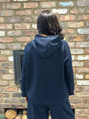 Navy Embellished Heart Tracksuit Cassie