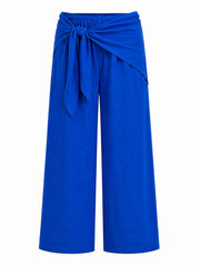 Royal Blue Scarf Wrap Trousers Bonnie