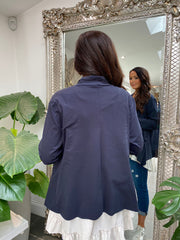 Navy Lightweight Waterfall Cardigan Ella