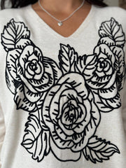 Stone Rose Design Knit Top Tilly