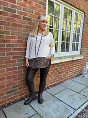 Stone Soft Touch Leopard Hoodie Alex