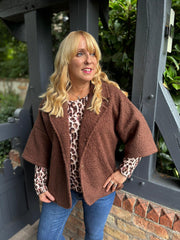 Chocolate Boucle Jacket Lara