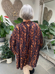 Printed Button Blouse Danielle