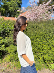 Stone Net Sleeve Top Julia