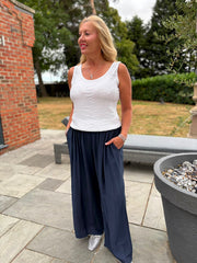 Navy Tina Trousers