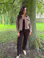 Mocha Boucle Zip Jacket Estella