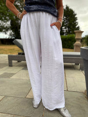 White Tina Trousers