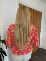 Orange Multi Stripe Knit Hayley