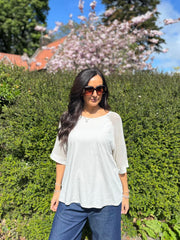 Stone Net Sleeve Top Julia