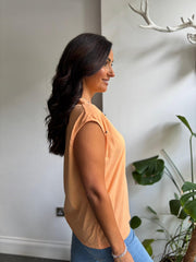 Orange Star Embellished Top Esther