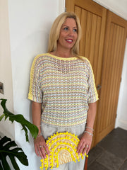 Lemon Multi Stripe Knit Hayley