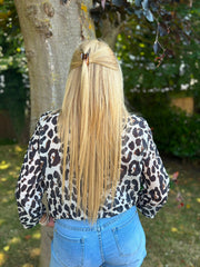 Black Leopard Print Blouse Hailey
