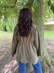 Khaki Tie Waist Jacket Charlotte