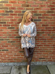 Mocha Soft Touch Aboriginal Knit Ava