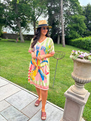 Mojito Striped Shimmer Dress Nicole