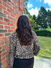 Natural Animal Print Jacket Rhianna