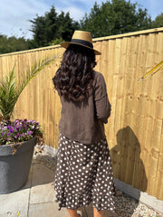 Chocolate Polka Dot Co-Ord Set Beverly