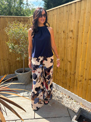 Navy Halter Neck Top Jessie