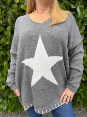 Grey Star Knit Evelyn