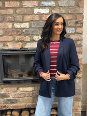 Wine Striped Top Annie