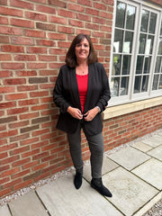 Black Pinstripe Take You Anywhere Jacket